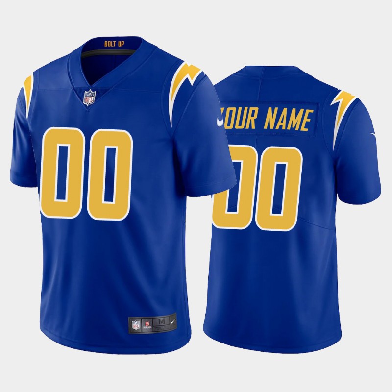 Men's Royal Los Angeles Chargers ACTIVE PLAYER Custom New Vapor Untouchable Limited Stitched NFL Jersey